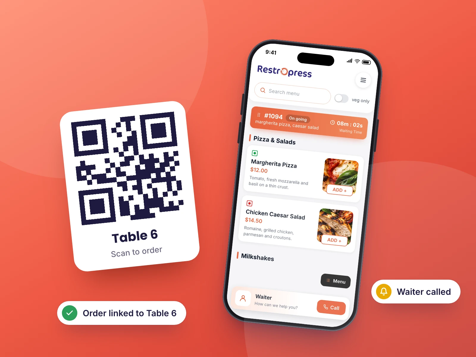 RestroPress Dine In product visual