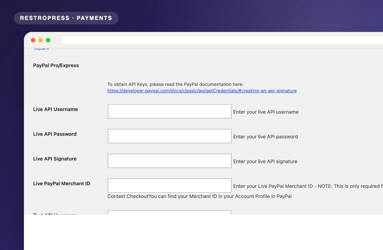 RestroPress PayPal Pro & Express product visual