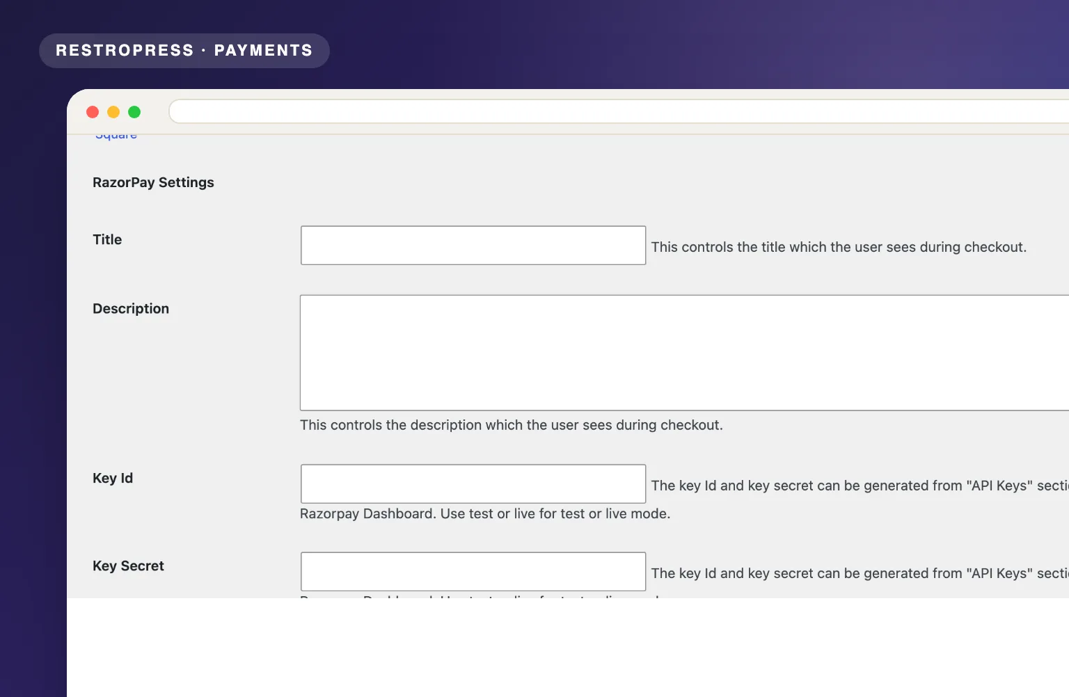 RestroPress Razorpay product visual
