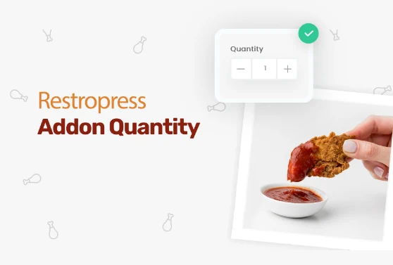 RestroPress Add-on Quantity product visual