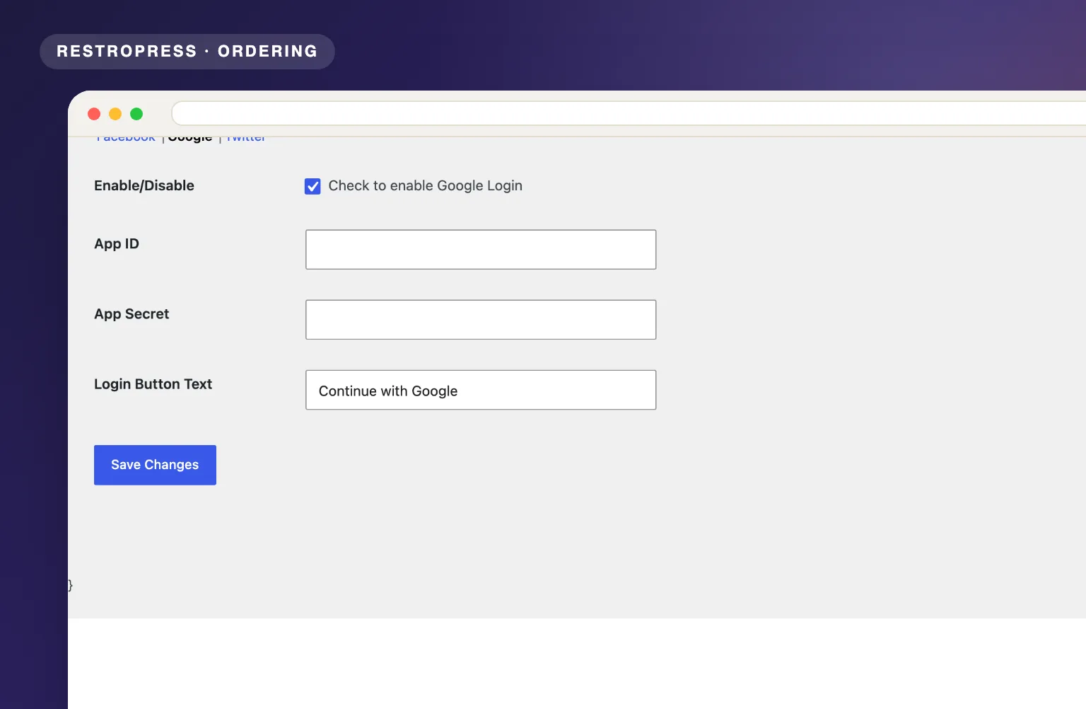 RestroPress Social Login product visual