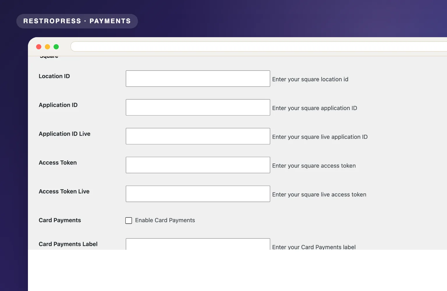 RestroPress Square Payment Gateway product visual